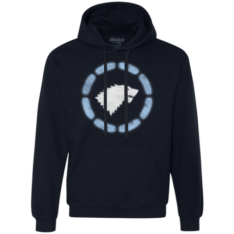 Sweatshirts Navy / Small Iron Stark Premium Fleece Hoodie