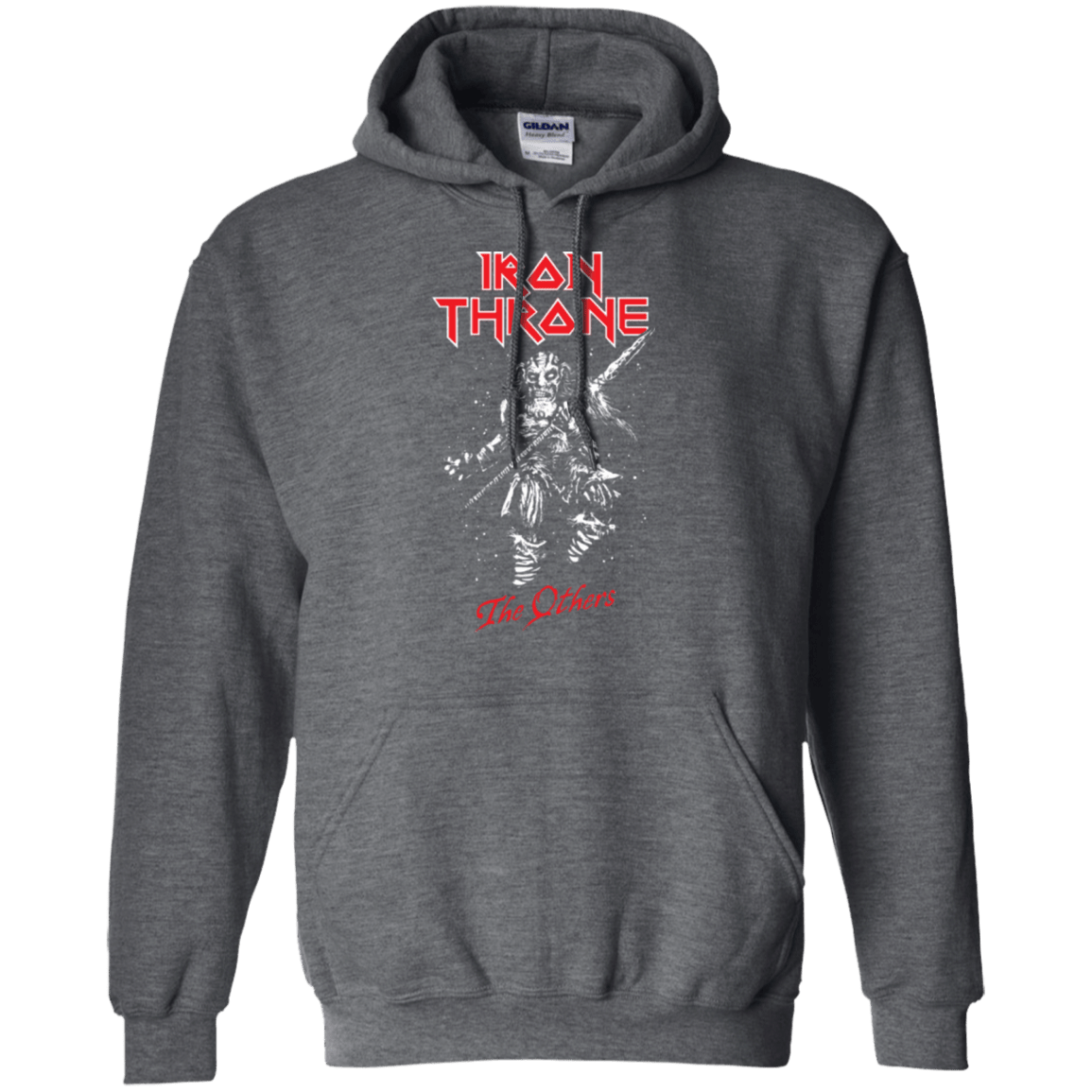 Sweatshirts Dark Heather / Small Iron Throne Pullover Hoodie