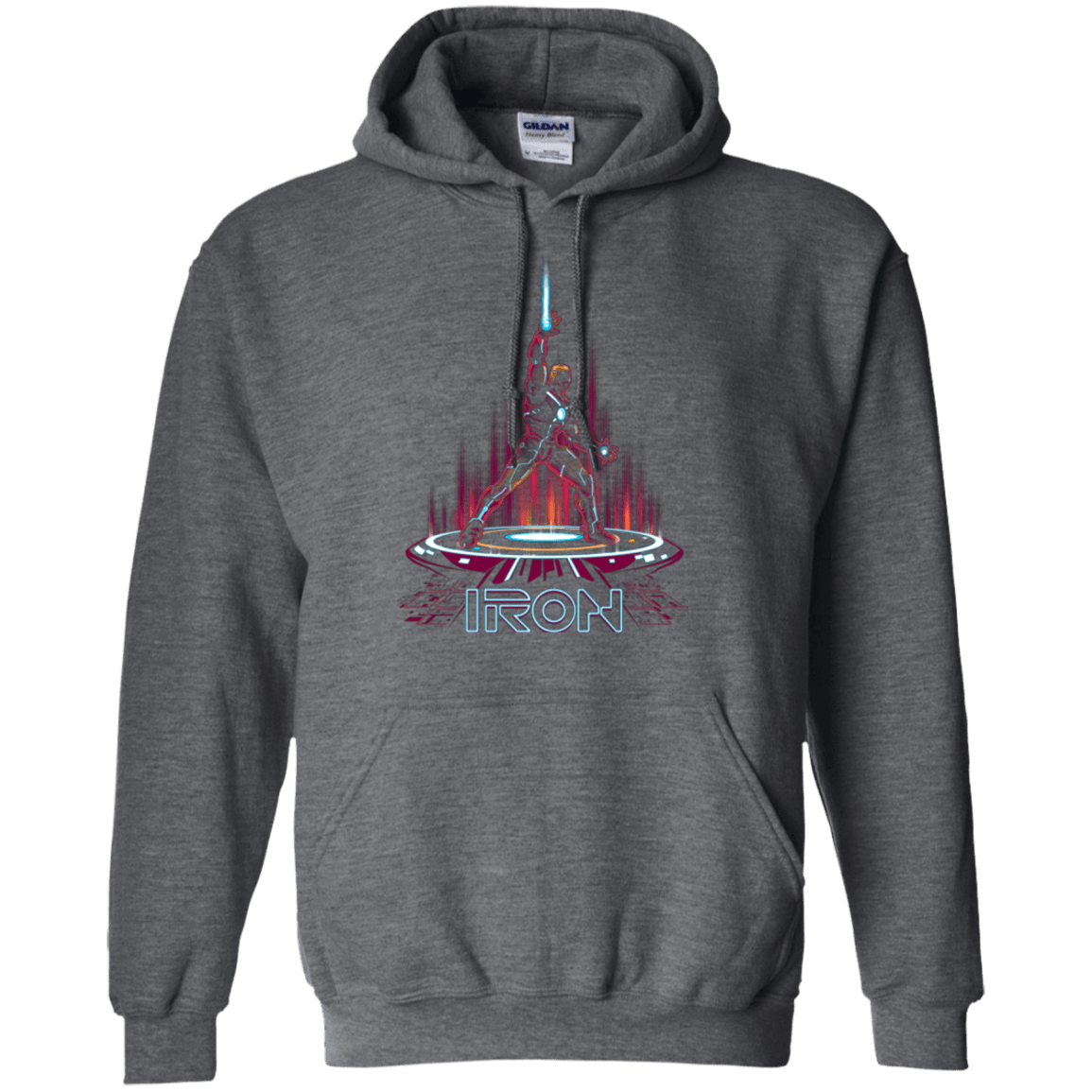 Sweatshirts Dark Heather / Small IRON TRON Pullover Hoodie