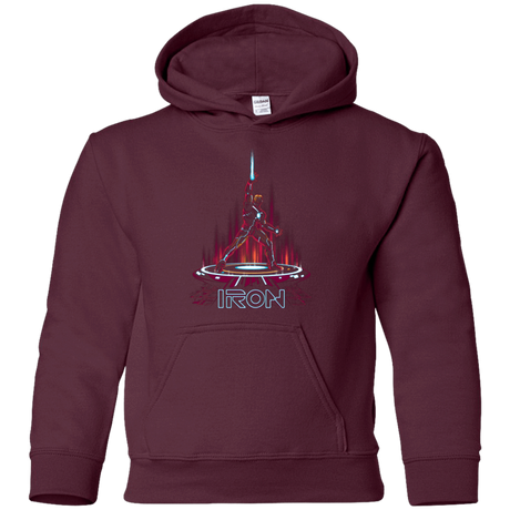 Sweatshirts Maroon / YS IRON TRON Youth Hoodie