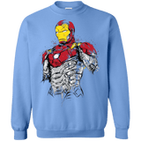 Sweatshirts Carolina Blue / S Ironman - Mark XLVII Armor Crewneck Sweatshirt