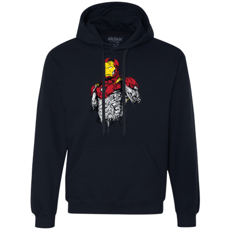Sweatshirts Navy / S Ironman - Mark XLVII Armor Premium Fleece Hoodie