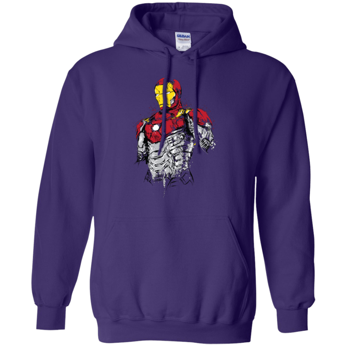 Sweatshirts Purple / S Ironman - Mark XLVII Armor Pullover Hoodie