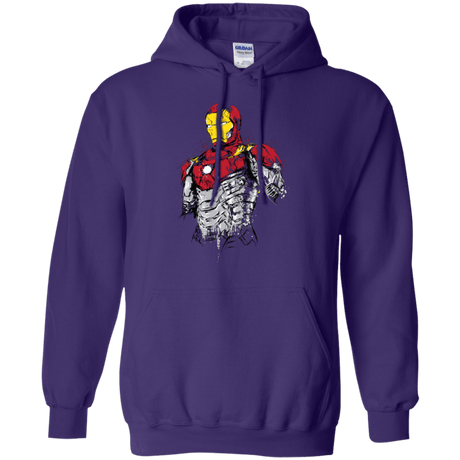 Sweatshirts Purple / S Ironman - Mark XLVII Armor Pullover Hoodie