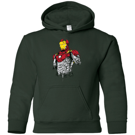 Sweatshirts Forest Green / YS Ironman - Mark XLVII Armor Youth Hoodie