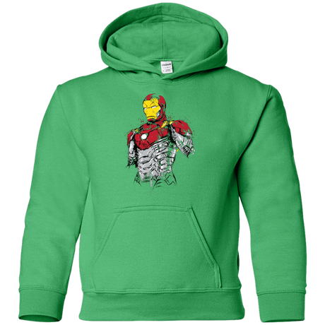 Sweatshirts Irish Green / YS Ironman - Mark XLVII Armor Youth Hoodie