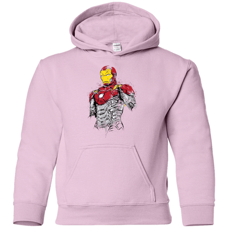 Sweatshirts Light Pink / YS Ironman - Mark XLVII Armor Youth Hoodie