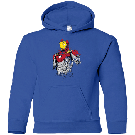 Sweatshirts Royal / YS Ironman - Mark XLVII Armor Youth Hoodie