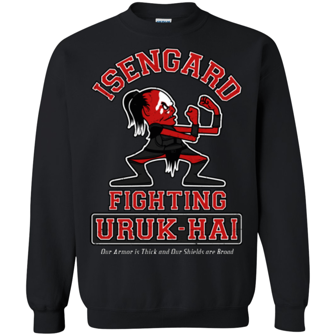 Sweatshirts Black / Small ISENGARD FIGHTING URUKHAI Crewneck Sweatshirt