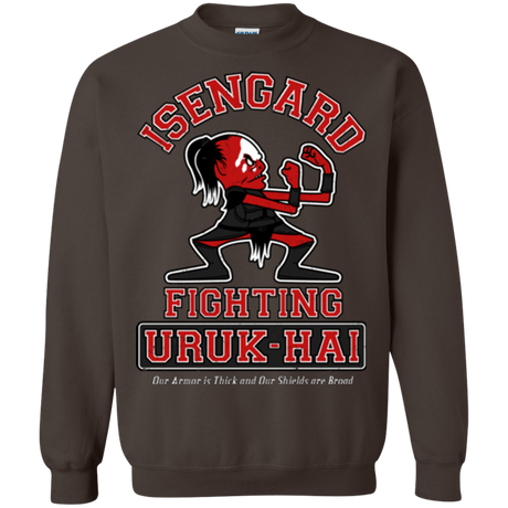 Sweatshirts Dark Chocolate / Small ISENGARD FIGHTING URUKHAI Crewneck Sweatshirt