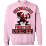 Sweatshirts Light Pink / Small ISENGARD FIGHTING URUKHAI Crewneck Sweatshirt