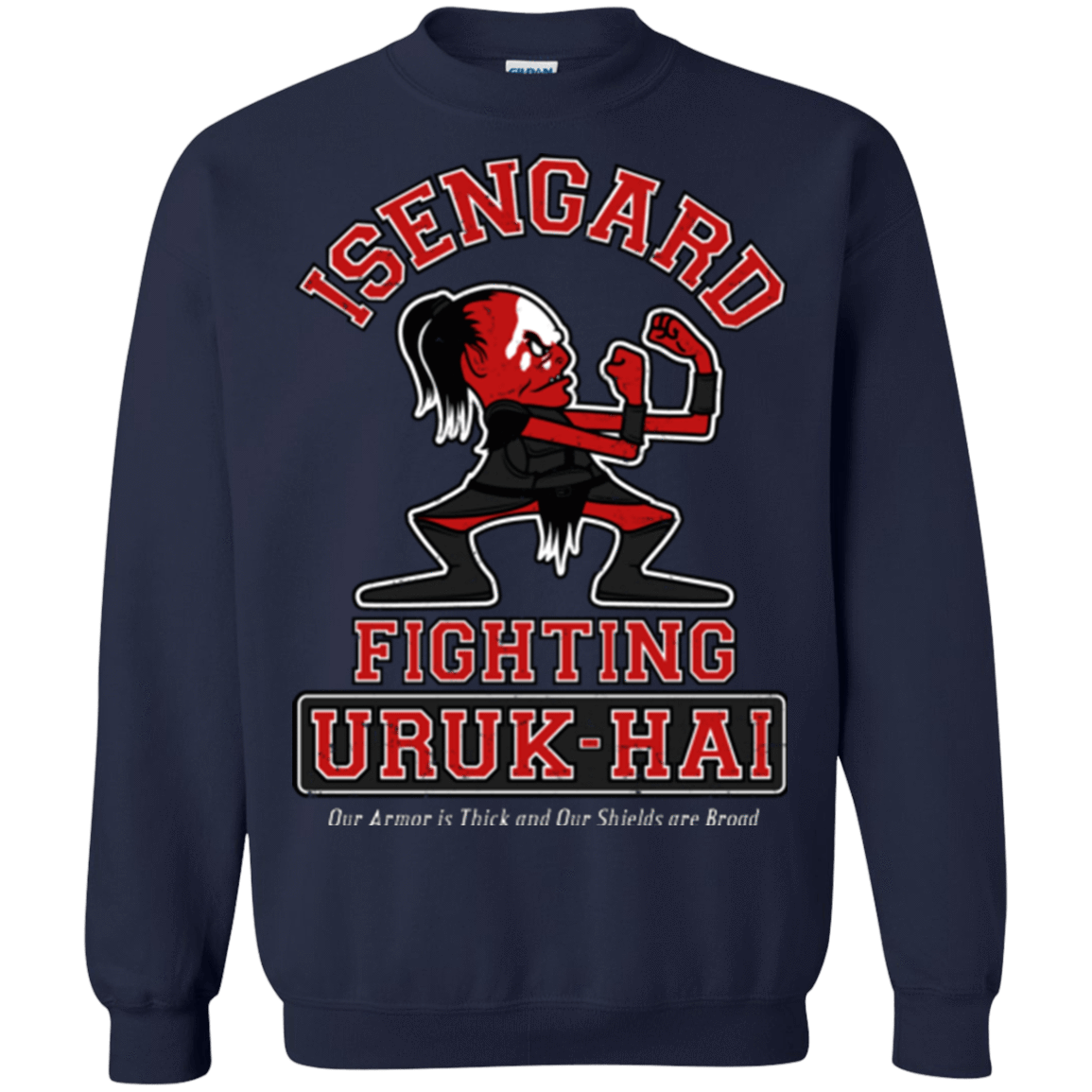Sweatshirts Navy / Small ISENGARD FIGHTING URUKHAI Crewneck Sweatshirt