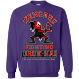 Sweatshirts Purple / Small ISENGARD FIGHTING URUKHAI Crewneck Sweatshirt