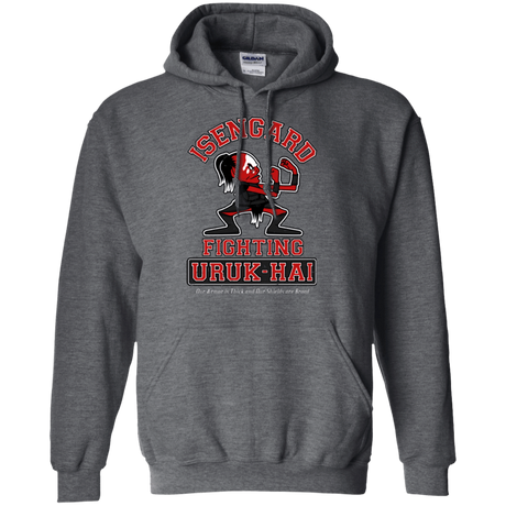 Sweatshirts Dark Heather / Small ISENGARD FIGHTING URUKHAI Pullover Hoodie