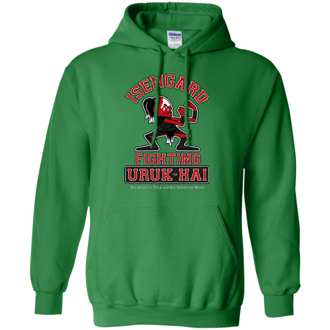 Sweatshirts Irish Green / Small ISENGARD FIGHTING URUKHAI Pullover Hoodie