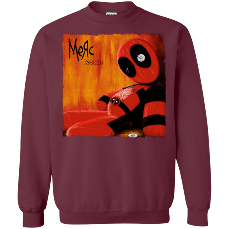 Sweatshirts Maroon / Small Issues Crewneck Sweatshirt