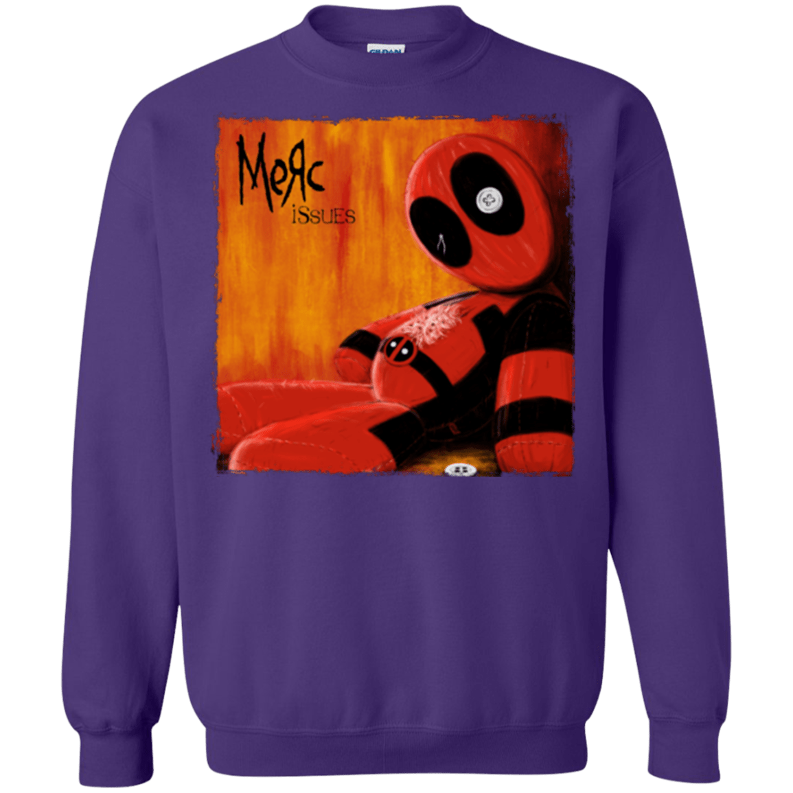 Sweatshirts Purple / Small Issues Crewneck Sweatshirt