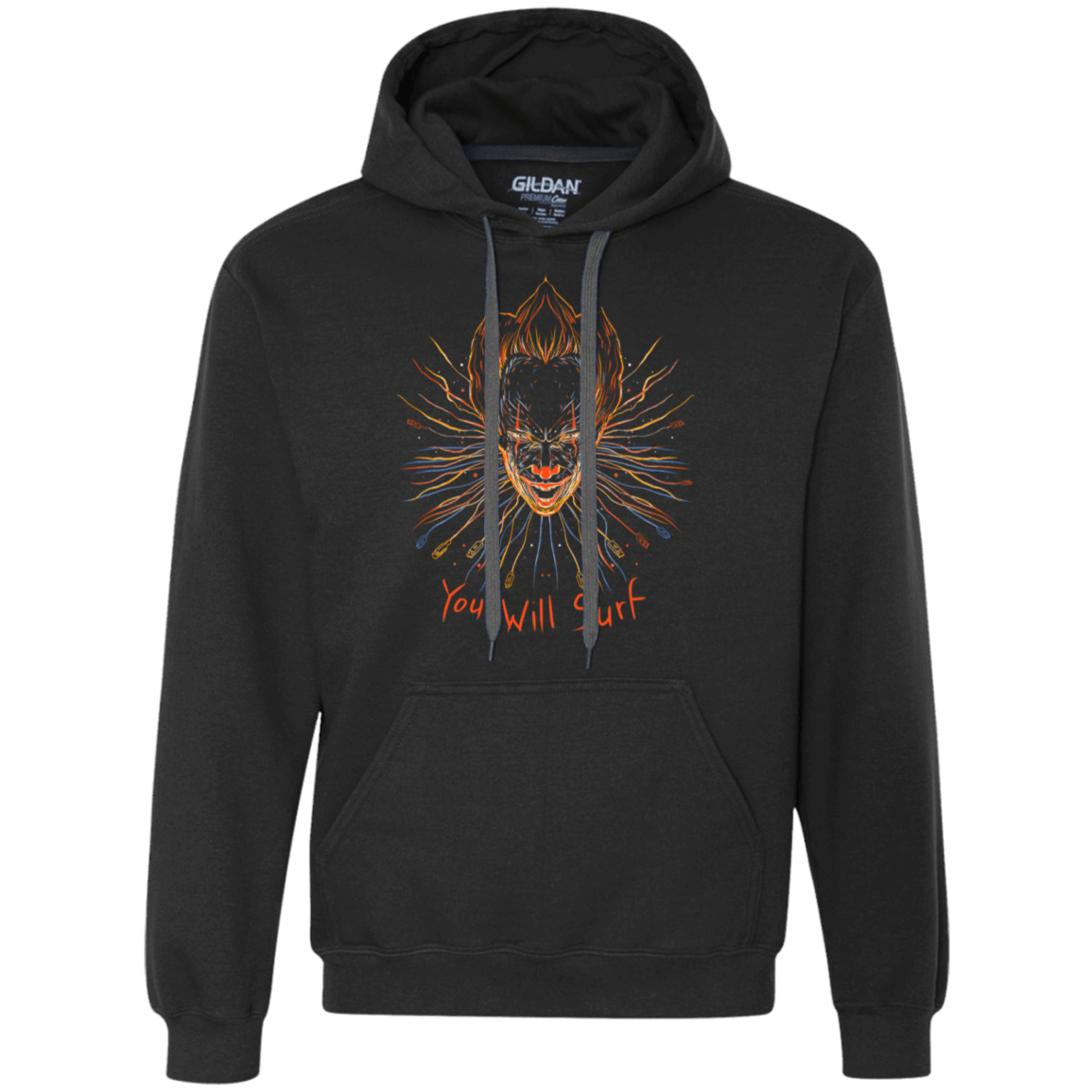Sweatshirts Black / S IT Clown Premium Fleece Hoodie