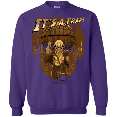 Sweatshirts Purple / Small It's a trap!! Crewneck Sweatshirt
