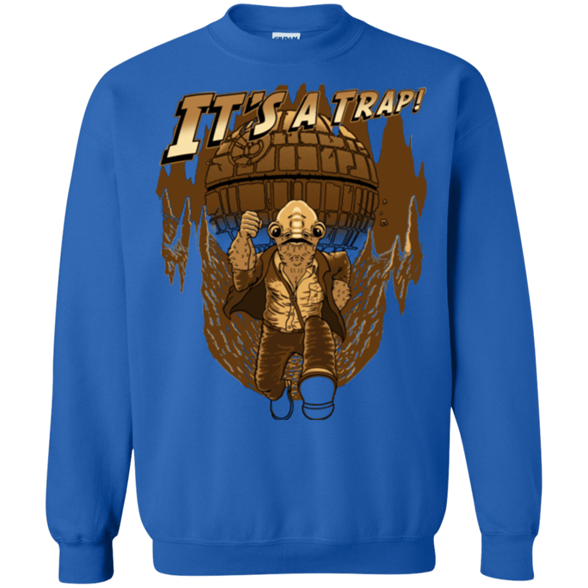 Sweatshirts Royal / Small It's a trap!! Crewneck Sweatshirt