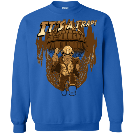 Sweatshirts Royal / Small It's a trap!! Crewneck Sweatshirt
