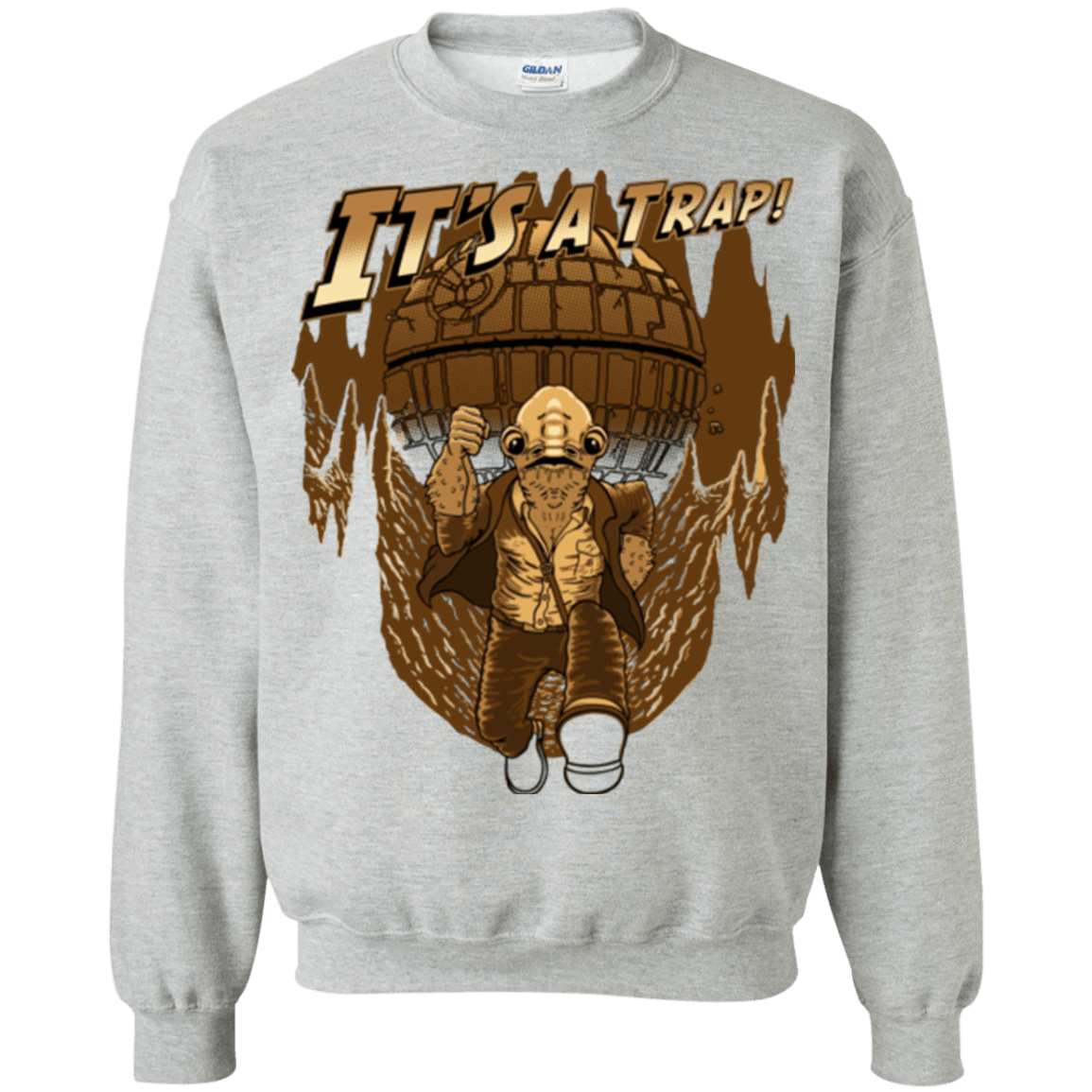 Sweatshirts Sport Grey / Small It's a trap!! Crewneck Sweatshirt