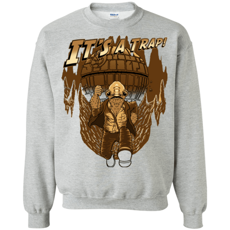 Sweatshirts Sport Grey / Small It's a trap!! Crewneck Sweatshirt