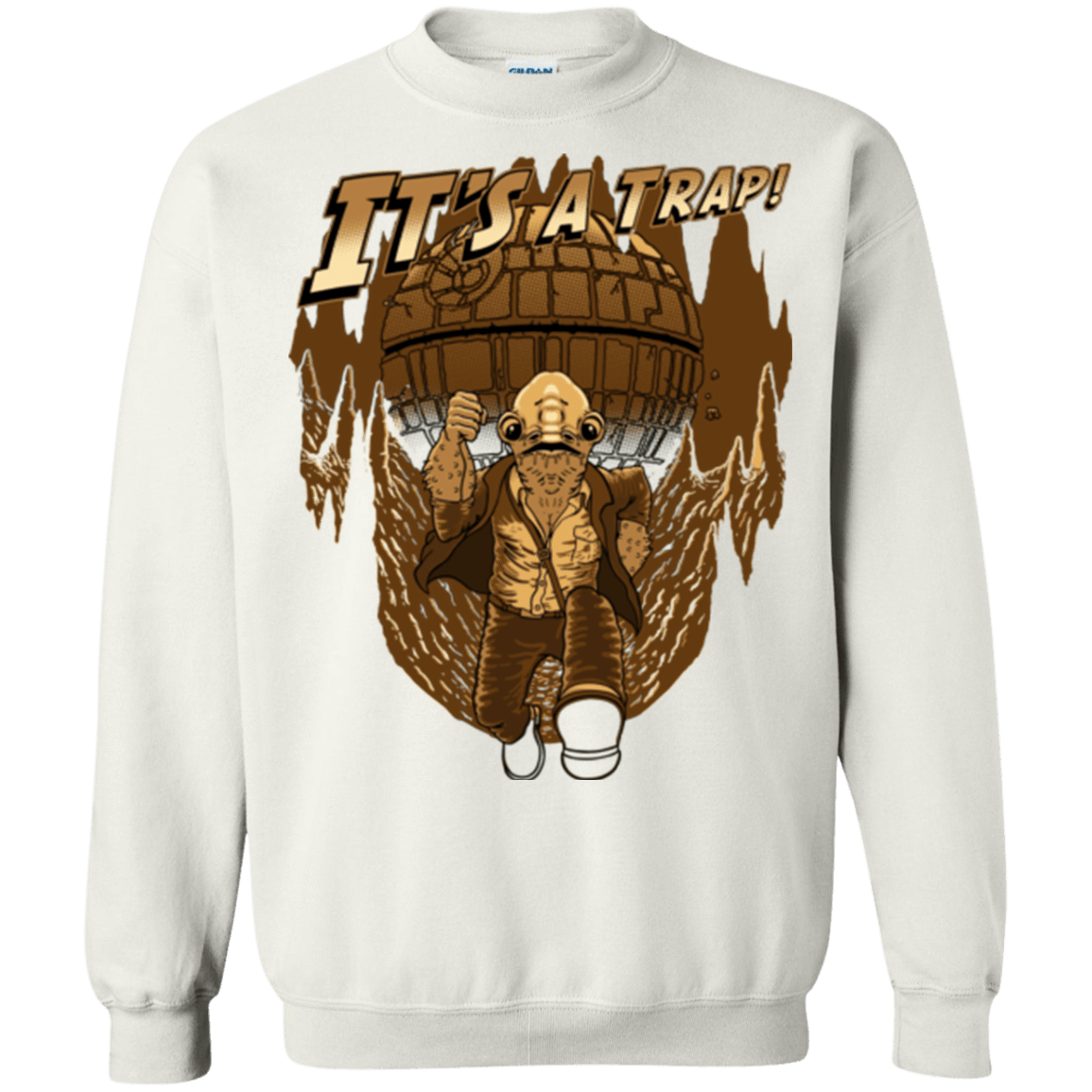 Sweatshirts White / Small It's a trap!! Crewneck Sweatshirt
