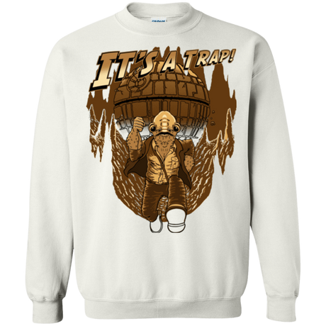 Sweatshirts White / Small It's a trap!! Crewneck Sweatshirt