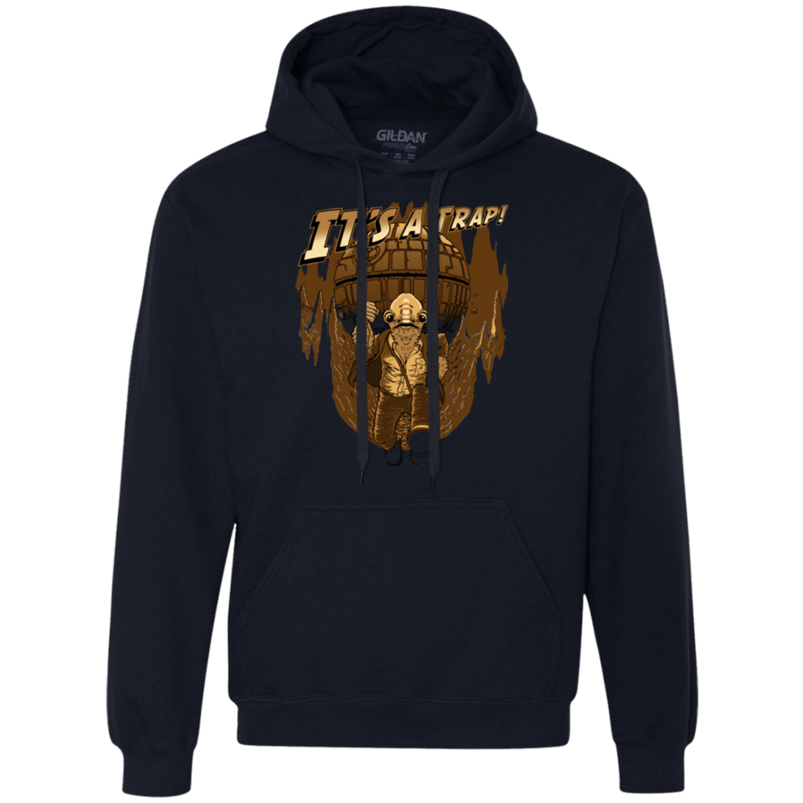 Sweatshirts Navy / Small It's a trap!! Premium Fleece Hoodie