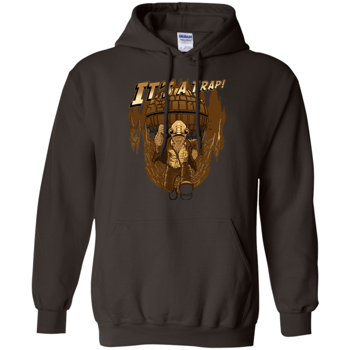Sweatshirts Dark Chocolate / Small It's a trap!! Pullover Hoodie