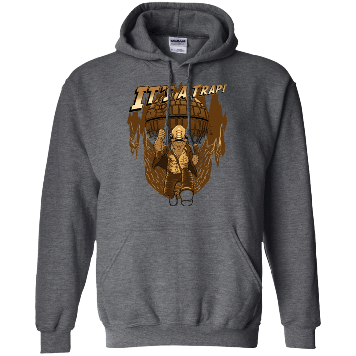 Sweatshirts Dark Heather / Small It's a trap!! Pullover Hoodie