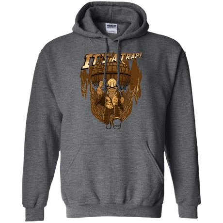 Sweatshirts Dark Heather / Small It's a trap!! Pullover Hoodie