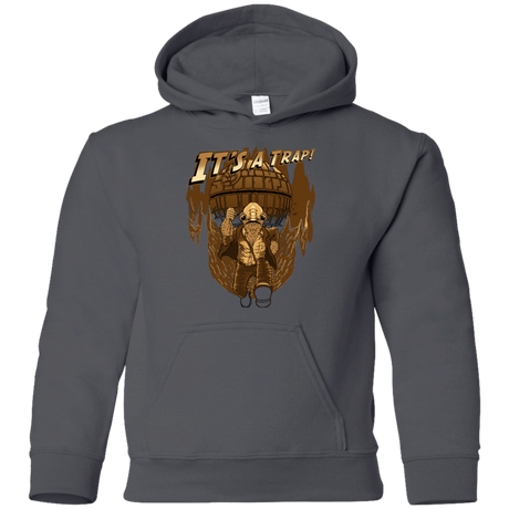 Sweatshirts Charcoal / YS It's a trap!! Youth Hoodie