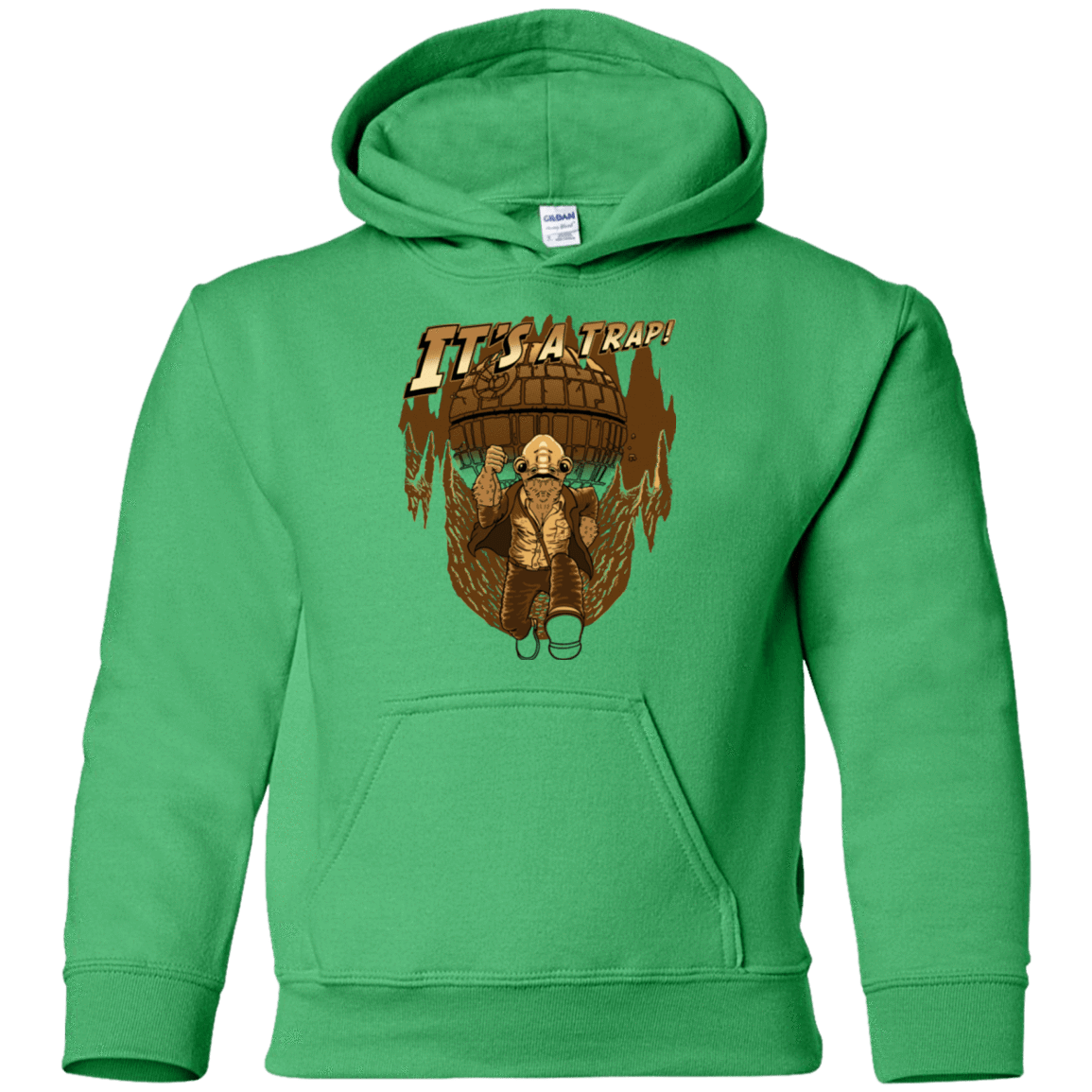 Sweatshirts Irish Green / YS It's a trap!! Youth Hoodie