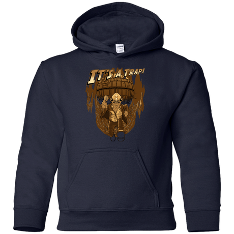 Sweatshirts Navy / YS It's a trap!! Youth Hoodie