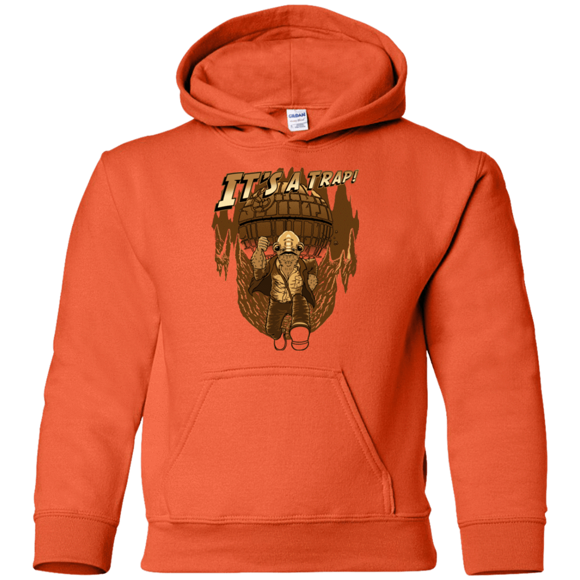Sweatshirts Orange / YS It's a trap!! Youth Hoodie