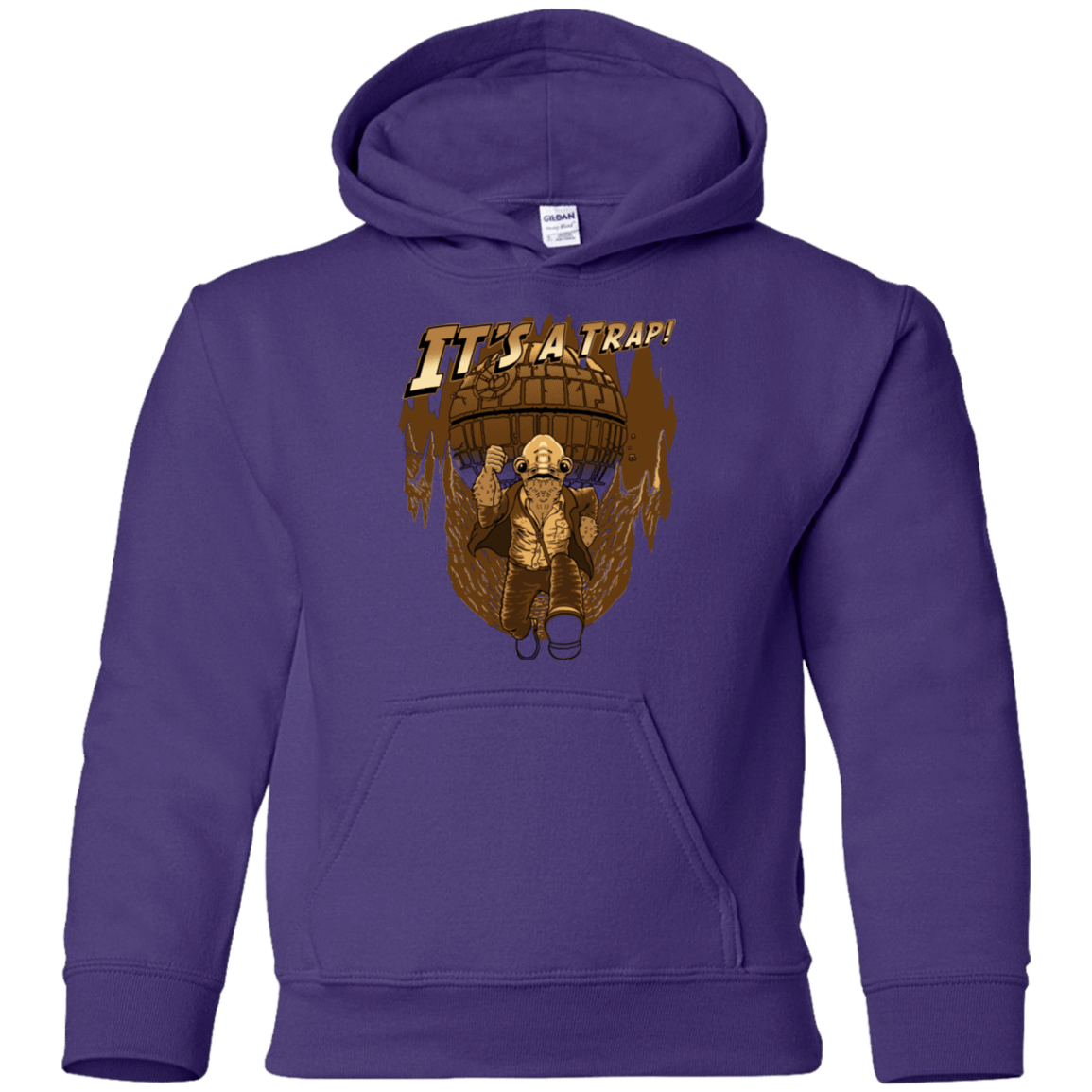 Sweatshirts Purple / YS It's a trap!! Youth Hoodie