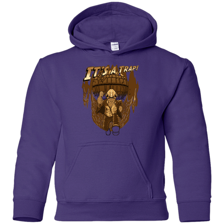 Sweatshirts Purple / YS It's a trap!! Youth Hoodie