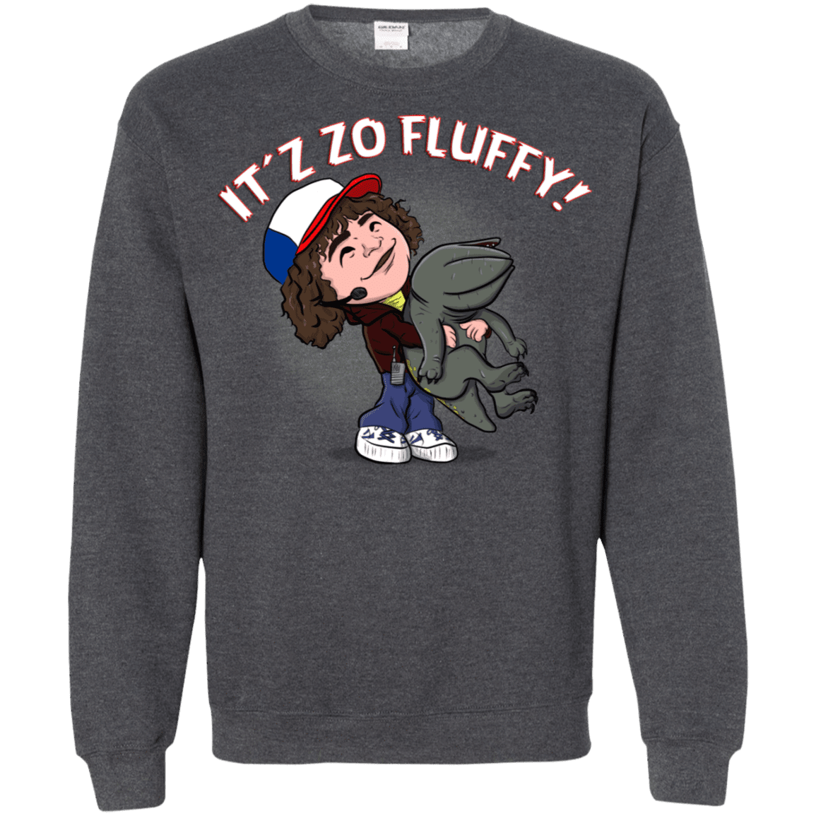 Sweatshirts Dark Heather / S It´z Zo Fluffy Crewneck Sweatshirt