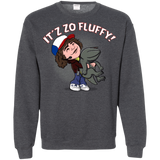 Sweatshirts Dark Heather / S It´z Zo Fluffy Crewneck Sweatshirt