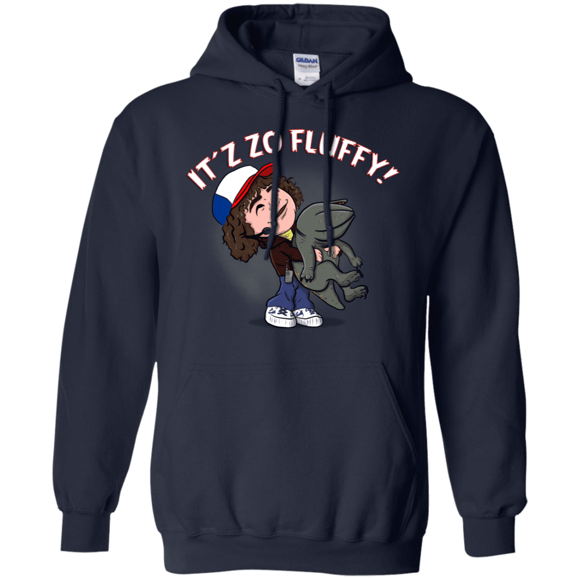 Sweatshirts Navy / S It´z Zo Fluffy Pullover Hoodie