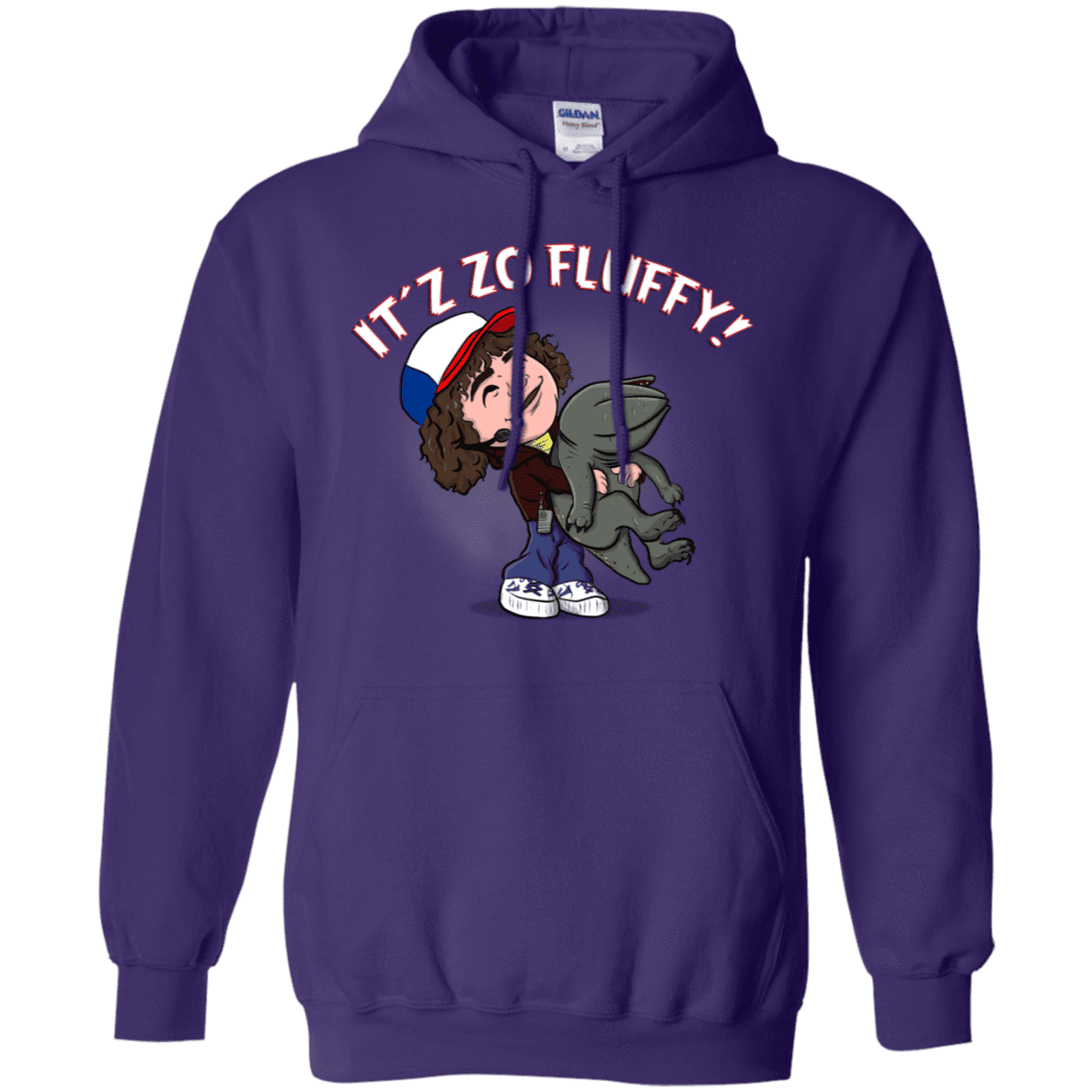 Sweatshirts Purple / S It´z Zo Fluffy Pullover Hoodie