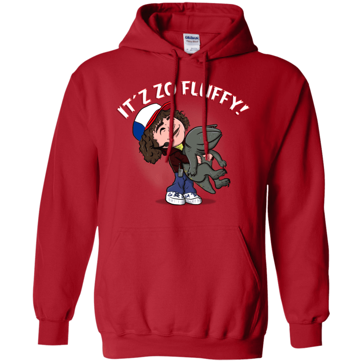 Sweatshirts Red / S It´z Zo Fluffy Pullover Hoodie