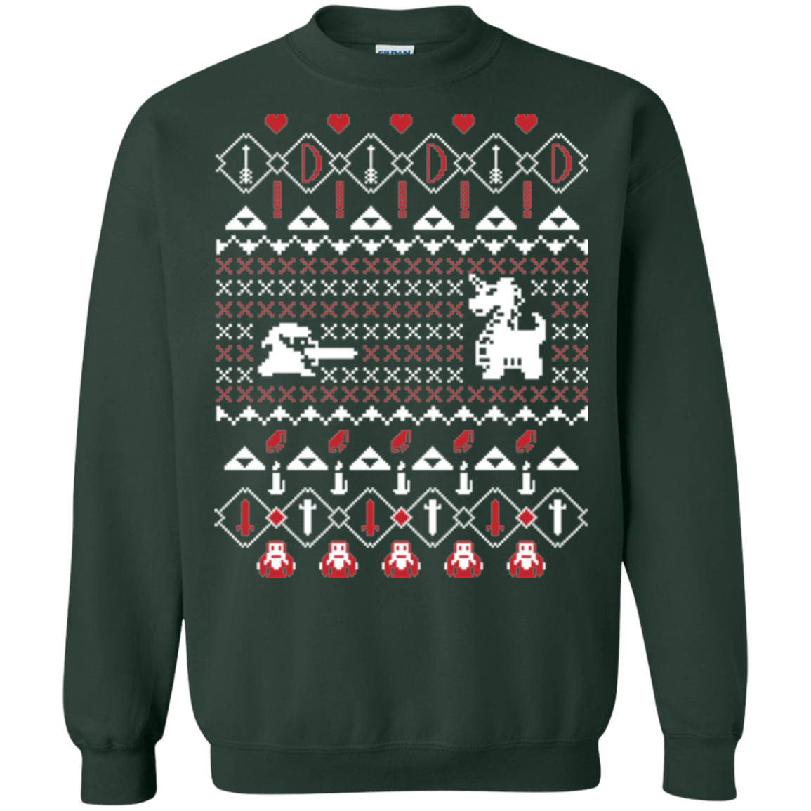 Sweatshirts Forest Green / Small Its Dangerous To Go Alone At Christmas Crewneck Sweatshirt