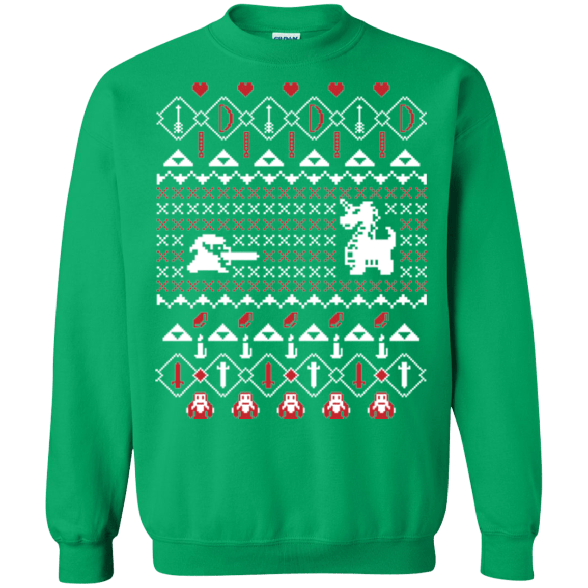 Sweatshirts Irish Green / Small Its Dangerous To Go Alone At Christmas Crewneck Sweatshirt