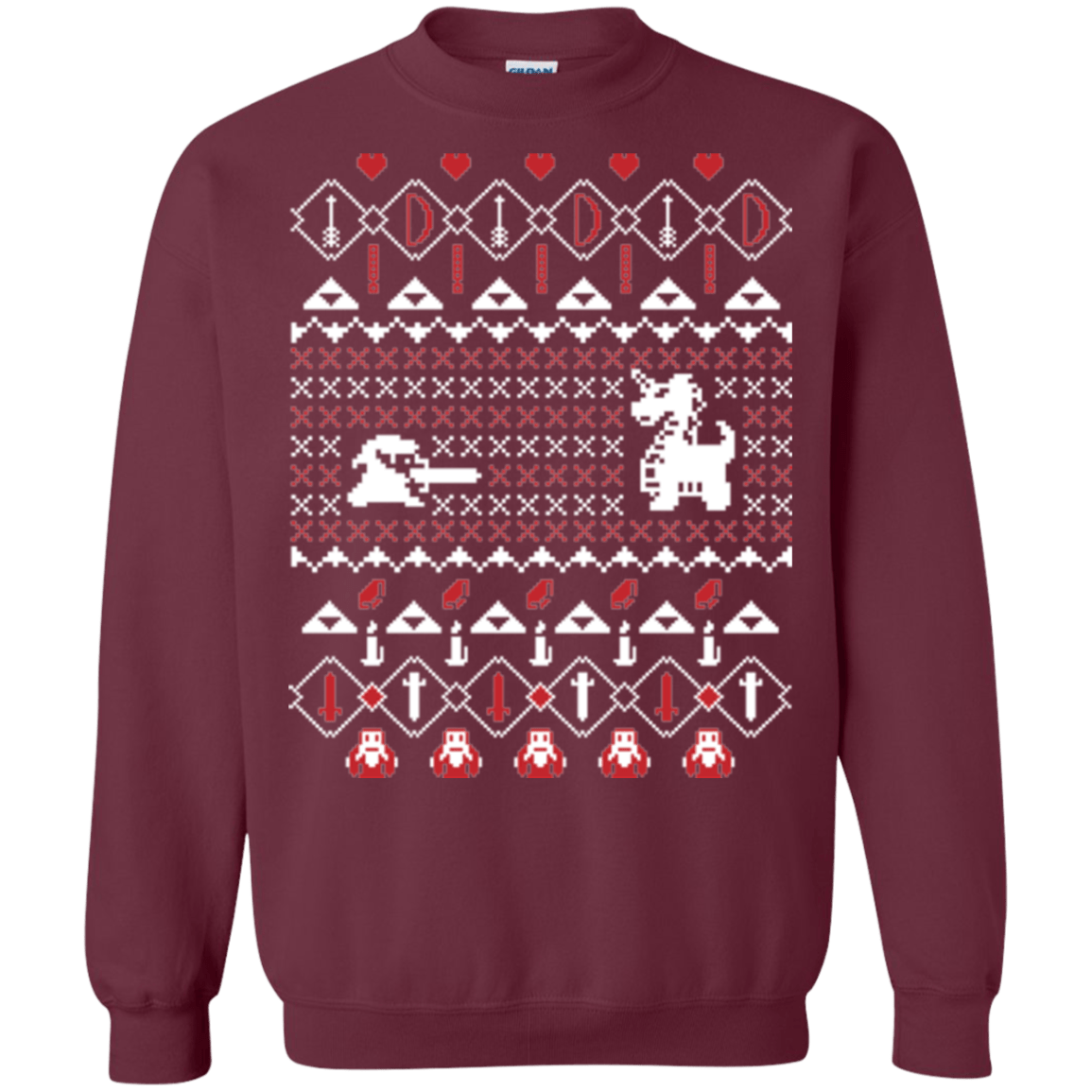 Sweatshirts Maroon / Small Its Dangerous To Go Alone At Christmas Crewneck Sweatshirt