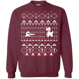 Sweatshirts Maroon / Small Its Dangerous To Go Alone At Christmas Crewneck Sweatshirt