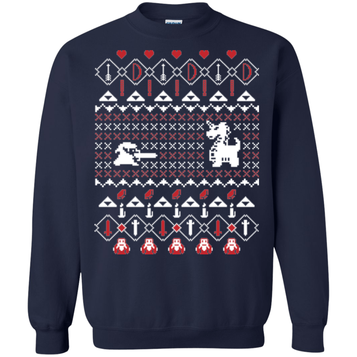 Sweatshirts Navy / Small Its Dangerous To Go Alone At Christmas Crewneck Sweatshirt