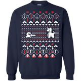 Sweatshirts Navy / Small Its Dangerous To Go Alone At Christmas Crewneck Sweatshirt